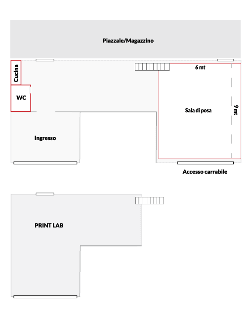 Immagine della planimetria dello studio